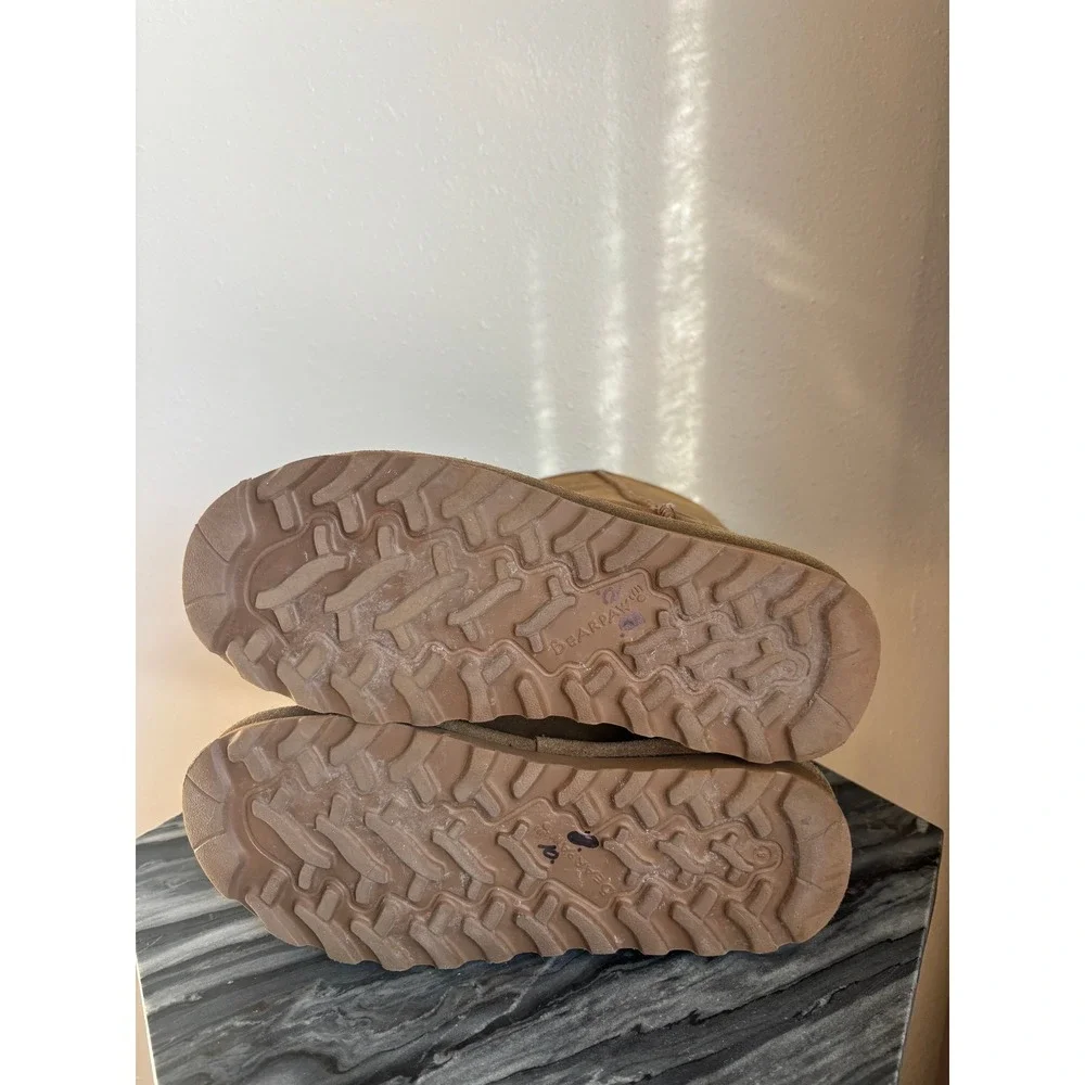 Bearpaw Tall Suede Boots Brown Winter Comfort‎ Lined Women's Size 8
